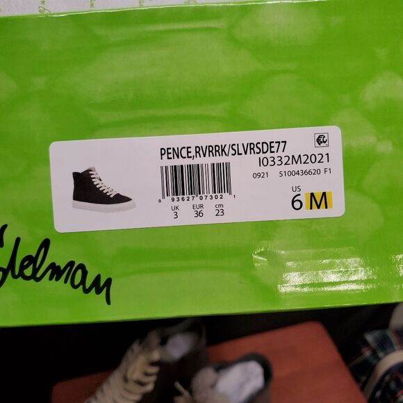 Sam Edelman Size 6 High Top Gray Pence Sneaker Casual Shoes - Picture 10 of 12